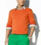 pulls ralph lauren hommes sweater orange